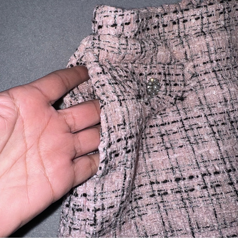 NWT Women's tweed Boucle Skort Light Pink - Picture 9 of 12